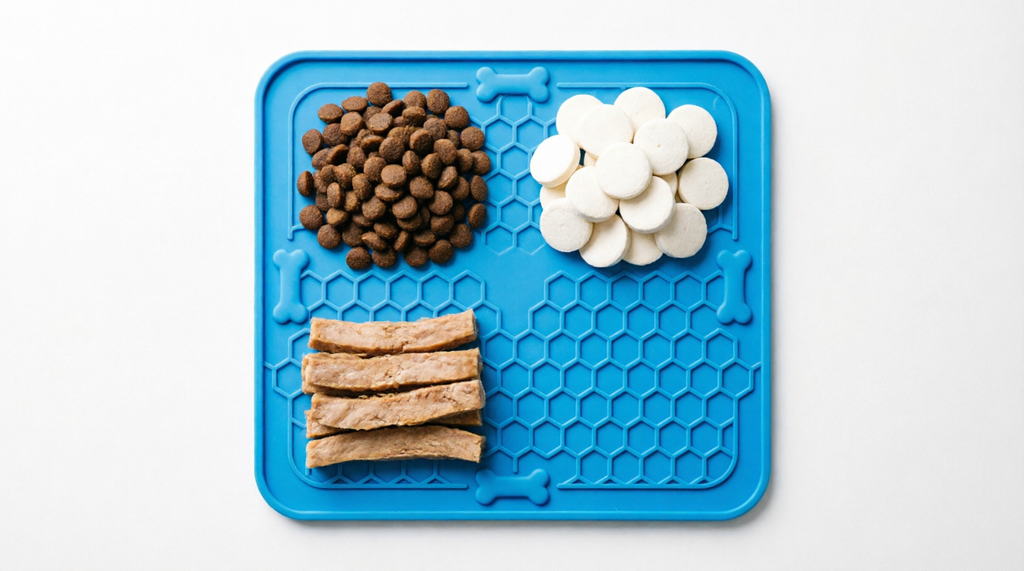 Pawpellea silicone dog lick mat designed for slow feeding and enrichment